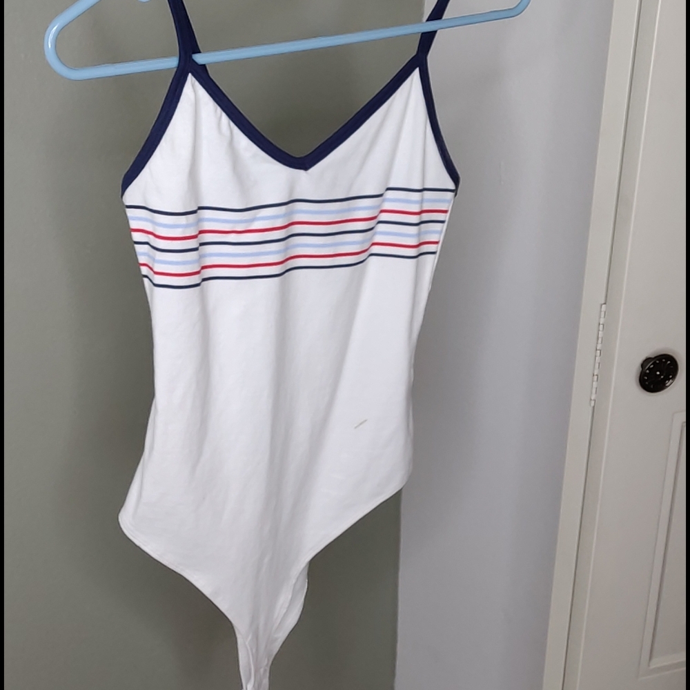 Bodysuit with stripes